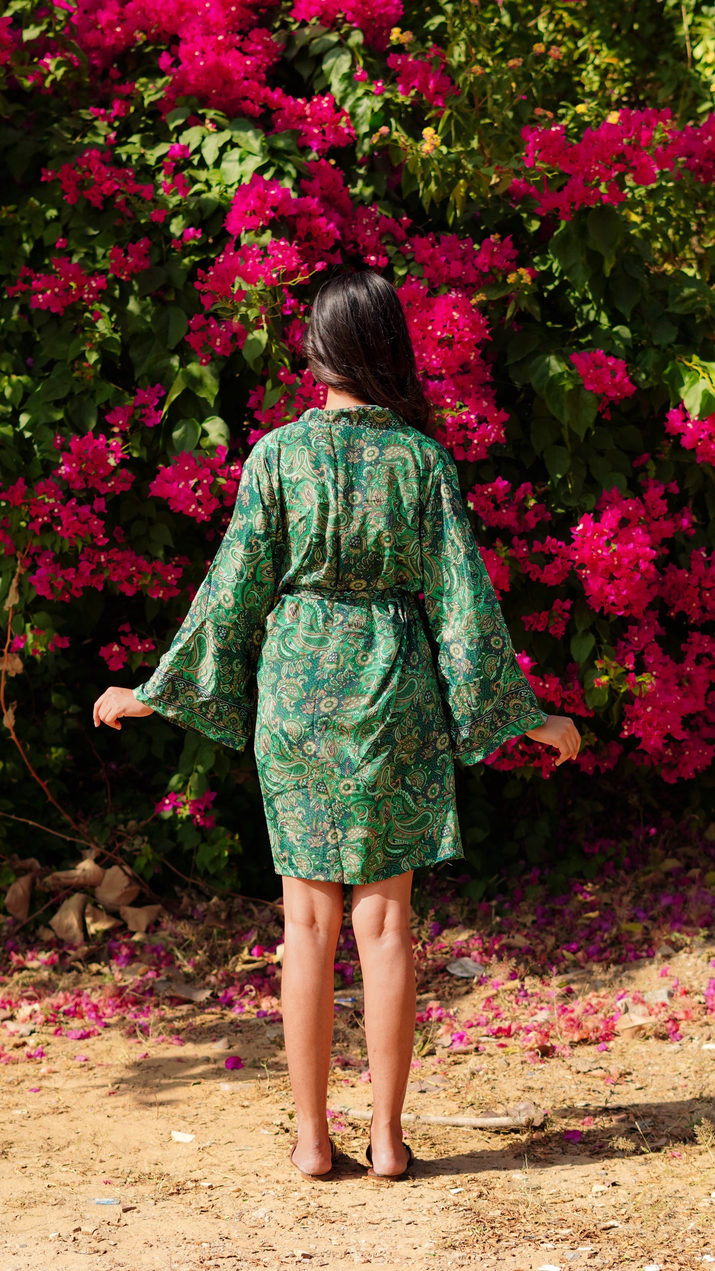 Short Robe - Green Shades