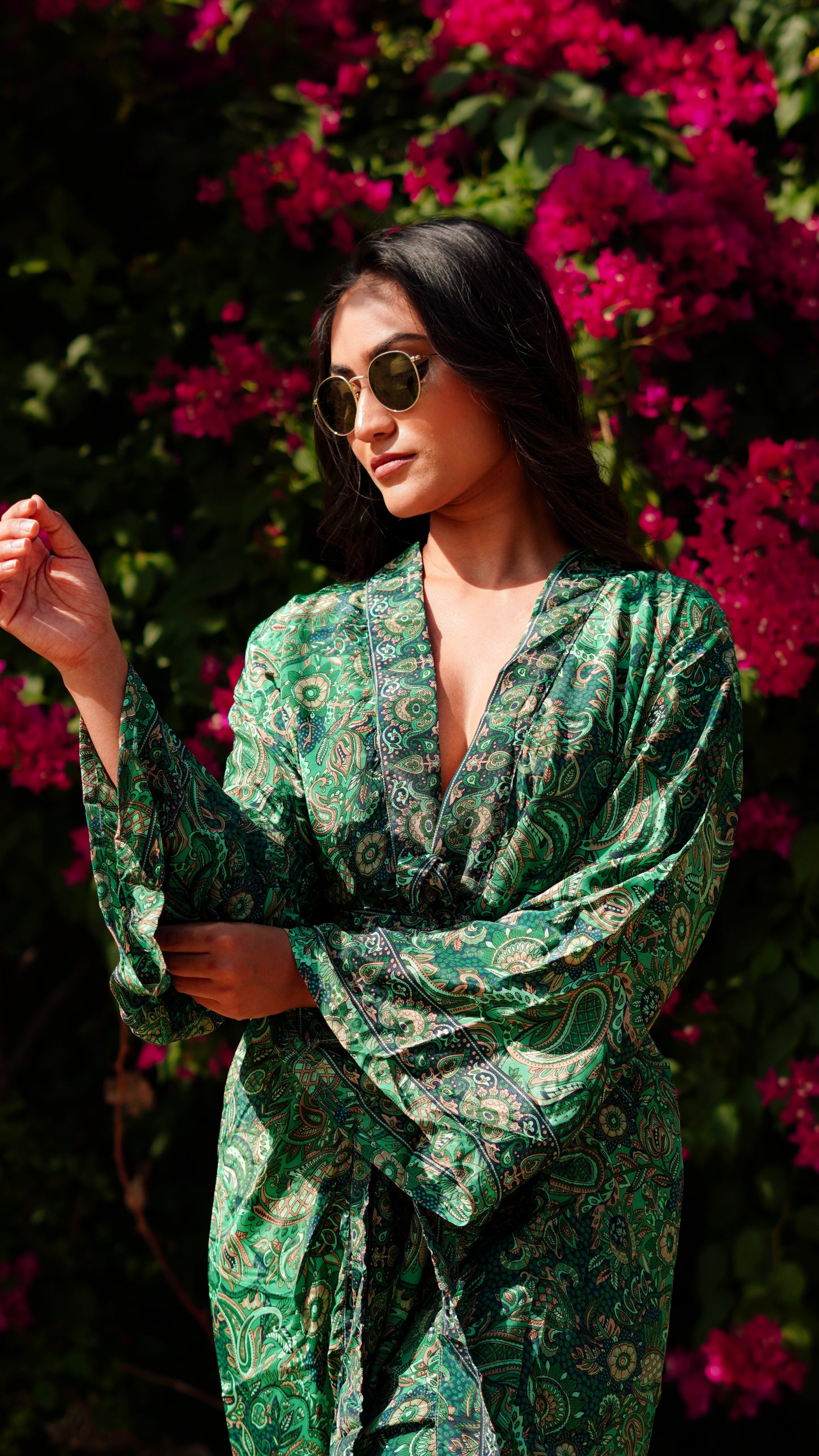 Short Robe - Green Shades