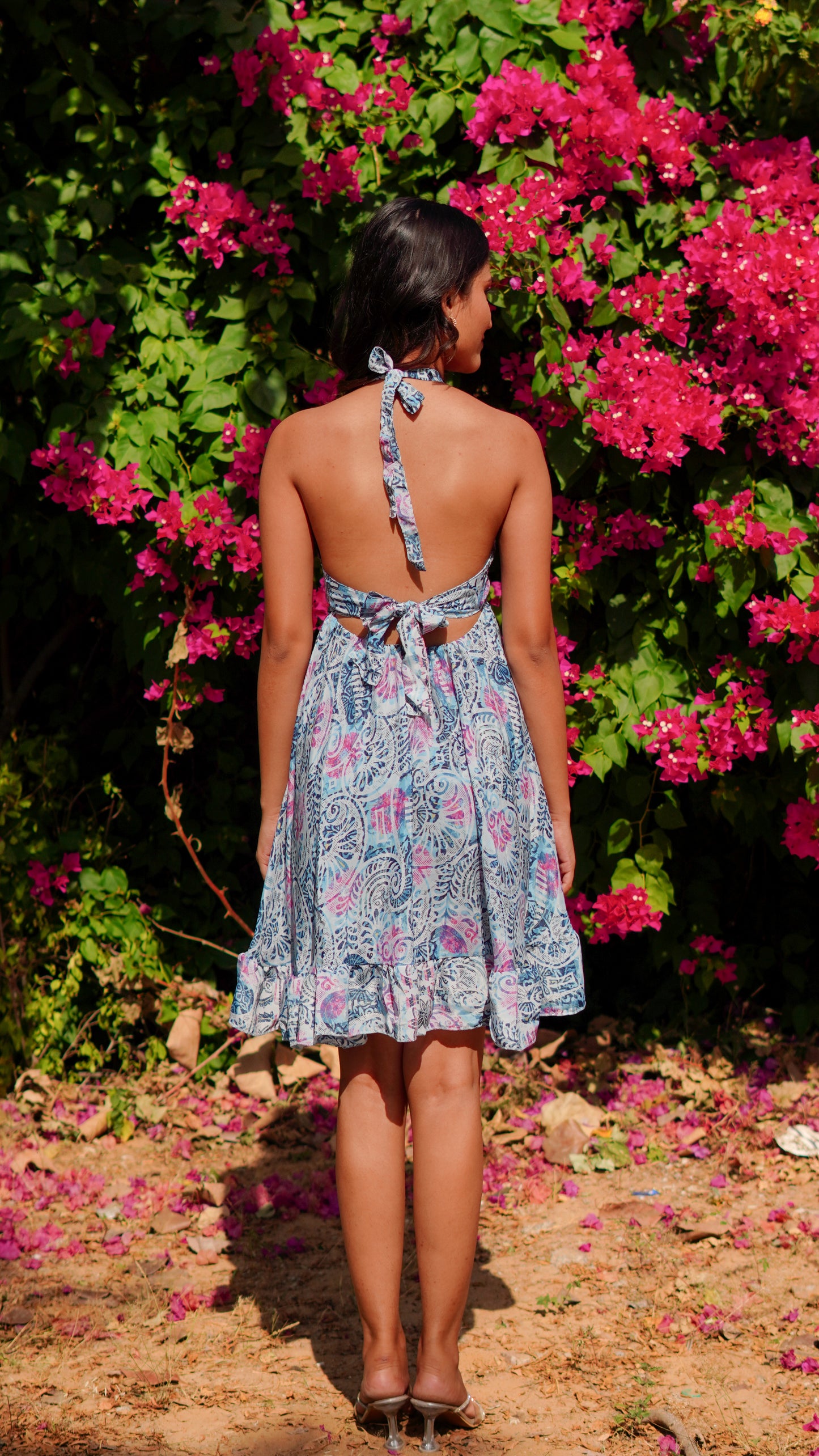 Backless - Printed Blue